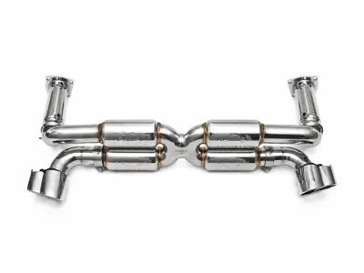 Fabspeed RACE Supersport 70mm X-Pipe Exhaust System. Porsche 996 Turbo (2000-2005) - 99611102775, 99611102776 - FS.POR.996T.SSRX
